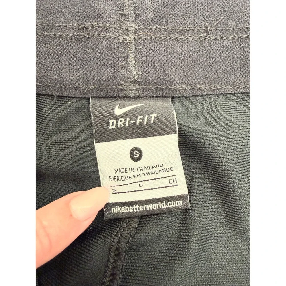 Nike Dri-FIT Womens Athletic Shorts Black Green Size Small Training - Picture 5 of 5